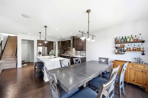 312 Sunset View, Cochrane, AB - Indoor Photo Showing Dining Room