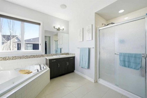 312 Sunset View, Cochrane, AB - Indoor Photo Showing Bathroom