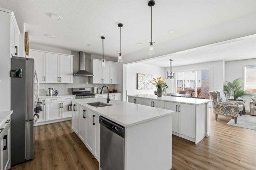 314 Walcrest Way Se, Calgary, AB - Indoor Photo Showing Kitchen With Double Sink With Upgraded Kitchen