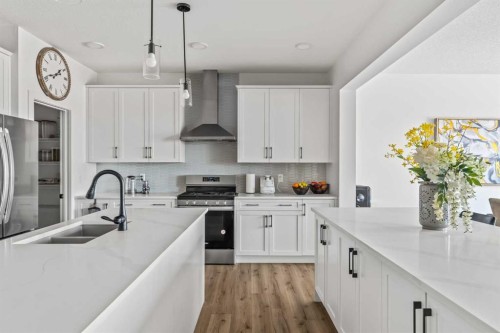 314 Walcrest Way Se, Calgary, AB - Indoor Photo Showing Kitchen With Double Sink With Upgraded Kitchen