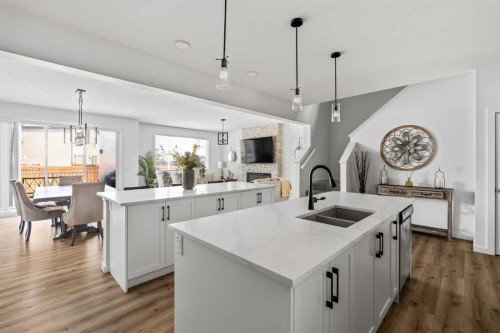 314 Walcrest Way Se, Calgary, AB - Indoor Photo Showing Kitchen With Double Sink With Upgraded Kitchen