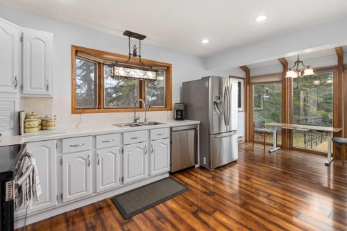 155 Croxford Estates Ne, Airdrie, AB - Indoor Photo Showing Kitchen With Double Sink