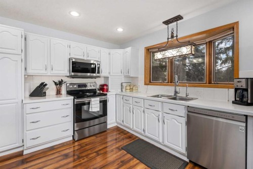 155 Croxford Estates Ne, Airdrie, AB - Indoor Photo Showing Kitchen With Double Sink