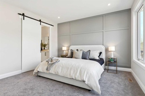 96 Cranbrook Way Se, Calgary, AB - Indoor Photo Showing Bedroom