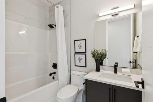 96 Cranbrook Way Se, Calgary, AB - Indoor Photo Showing Bathroom