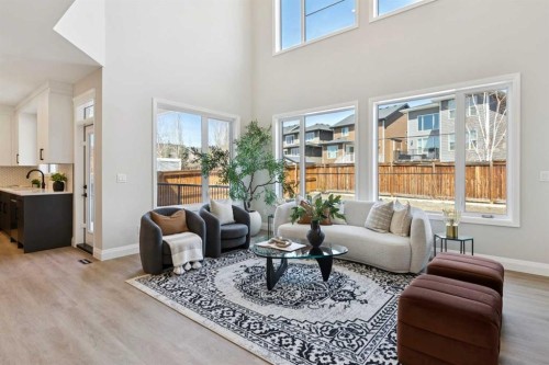 96 Cranbrook Way Se, Calgary, AB - Indoor Photo Showing Living Room