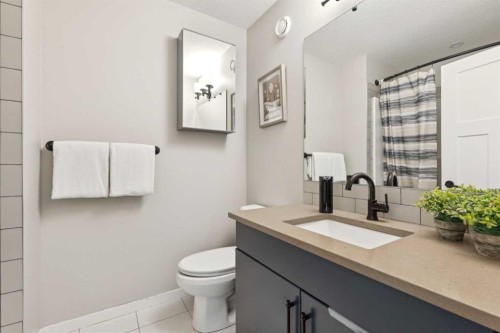 293 Masters Avenue Se, Calgary, AB - Indoor Photo Showing Bathroom