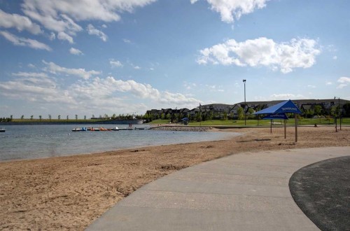 293 Masters Avenue Se, Calgary, AB - Outdoor With Body Of Water With View