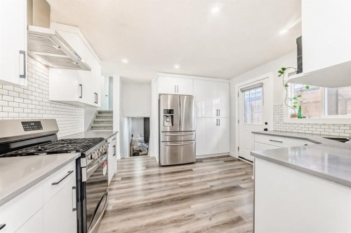 204 Whiteview Close Ne, Calgary, AB - Indoor Photo Showing Kitchen With Upgraded Kitchen