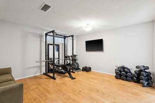 18 Bridlewood Way Sw, Calgary, AB - Indoor Photo Showing Gym Room