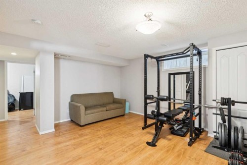 18 Bridlewood Way Sw, Calgary, AB - Indoor Photo Showing Gym Room