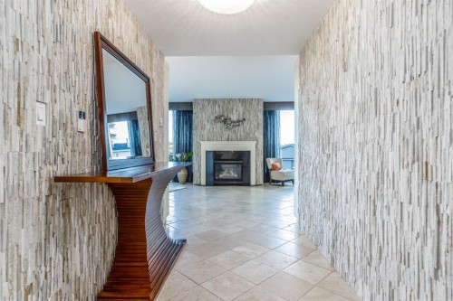 404-837 2 Avenue Sw, Calgary, AB - Indoor With Fireplace