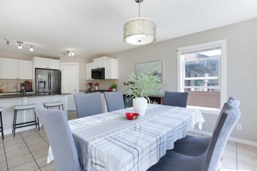 403 Morningside Way Sw, Airdrie, AB - Indoor Photo Showing Dining Room