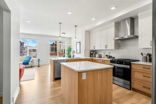 20 Walgrove Heights Se, Calgary, AB - Indoor Photo Showing Kitchen With Upgraded Kitchen