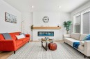 20 Walgrove Heights Se, Calgary, AB  - Indoor Photo Showing Living Room With Fireplace 