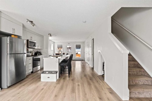 463 Cranbrook Square Se, Calgary, AB - Indoor Photo Showing Kitchen With Stainless Steel Kitchen