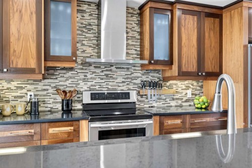 263 Shawmeadows Road Sw, Calgary, AB - Indoor Photo Showing Kitchen With Upgraded Kitchen