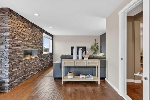 263 Shawmeadows Road Sw, Calgary, AB - Indoor With Fireplace