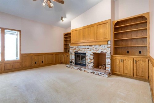 420 Hawkview Manor Circle Nw, Calgary, AB - Indoor With Fireplace