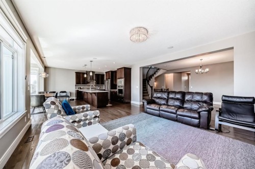 88 Masters Way Se, Calgary, AB - Indoor Photo Showing Living Room