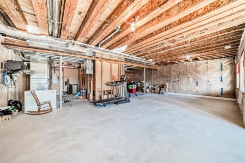 88 Masters Way Se, Calgary, AB - Indoor Photo Showing Basement