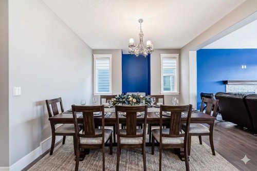 88 Masters Way Se, Calgary, AB - Indoor Photo Showing Dining Room