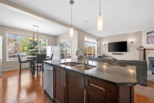 16 Cranarch Grove Se, Calgary, AB - Indoor Photo Showing Kitchen With Double Sink With Upgraded Kitchen