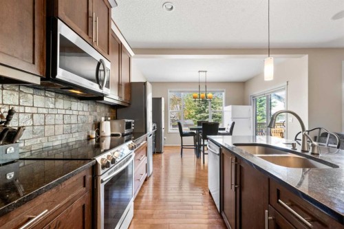 16 Cranarch Grove Se, Calgary, AB - Indoor Photo Showing Kitchen With Double Sink With Upgraded Kitchen