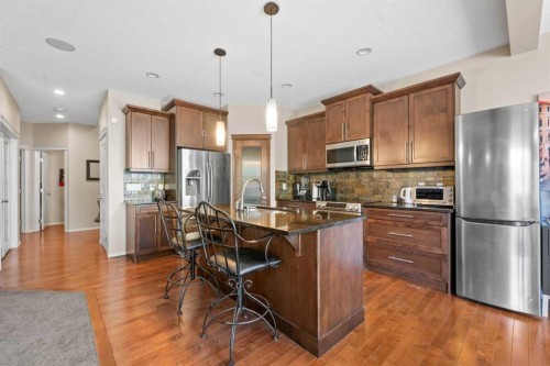 16 Cranarch Grove Se, Calgary, AB - Indoor Photo Showing Kitchen With Stainless Steel Kitchen With Upgraded Kitchen