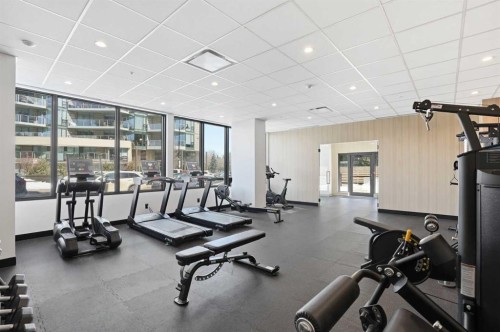 Package #1-730 2 Avenue Sw, Calgary, AB - Indoor Photo Showing Gym Room