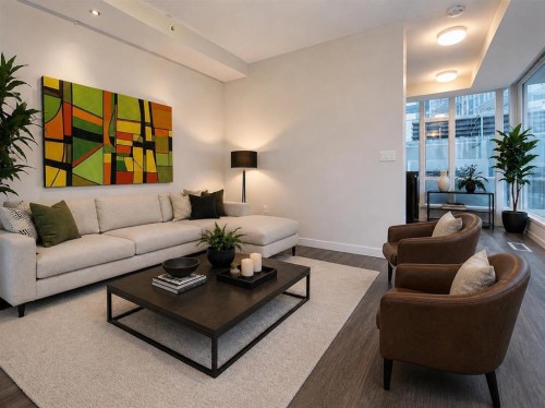 119 Confluence Mews Se, Calgary, AB - Indoor Photo Showing Living Room
