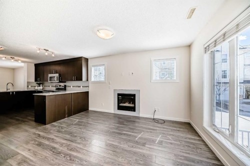204 Auburn Bay Circle Se, Calgary, AB - Indoor With Fireplace