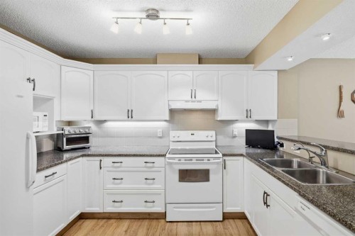 55 Cedarview Mews Sw, Calgary, AB - Indoor Photo Showing Kitchen With Double Sink