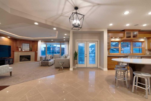 3924 15A Street Sw, Calgary, AB - Indoor With Fireplace