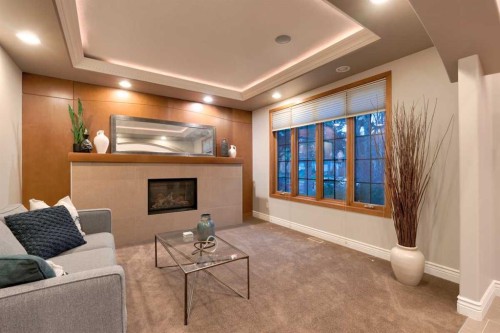 3924 15A Street Sw, Calgary, AB - Indoor With Fireplace