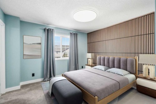 337 Copperfield Boulevard Se, Calgary, AB - Indoor Photo Showing Bedroom