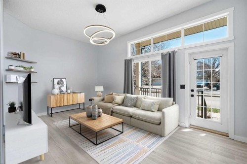 337 Copperfield Boulevard Se, Calgary, AB - Indoor Photo Showing Living Room