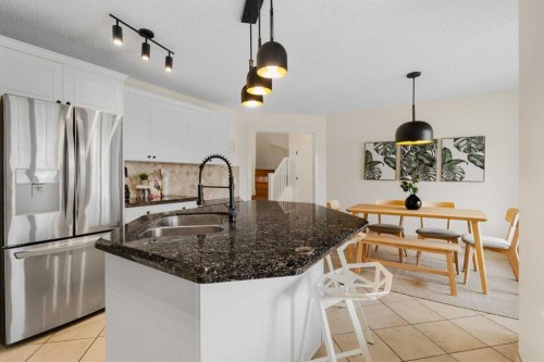 66 Inverness Close Se, Calgary, AB - Indoor Photo Showing Kitchen With Double Sink With Upgraded Kitchen