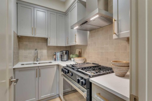 973 South Shore Terrace, Chestermere, AB - Indoor Photo Showing Kitchen With Double Sink With Upgraded Kitchen