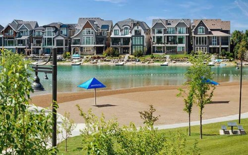 3107-11 Mahogany Row Se, Calgary, AB - Outdoor With Body Of Water