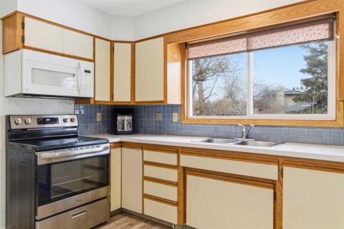 5048 Dalhart Road Nw, Calgary, AB - Indoor Photo Showing Kitchen With Double Sink