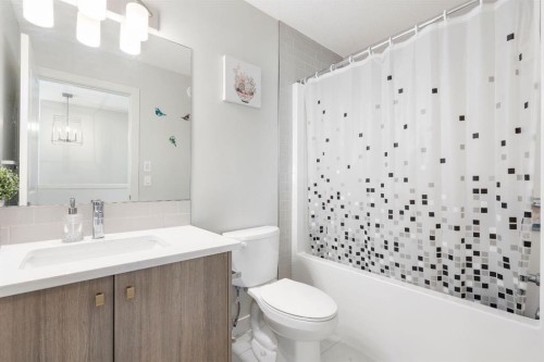224 River Heights Drive, Cochrane, AB - Indoor Photo Showing Bathroom