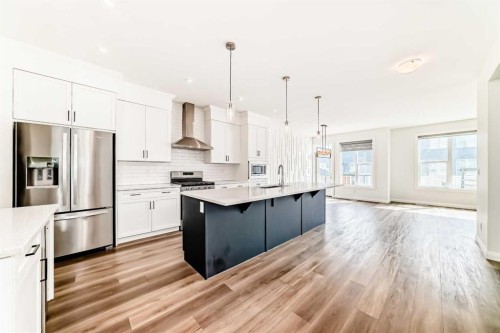 84 Evansfield Close Nw, Calgary, AB - Indoor Photo Showing Kitchen With Stainless Steel Kitchen With Upgraded Kitchen