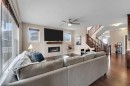194 Redstone Park Ne, Calgary, AB  - Indoor Photo Showing Living Room With Fireplace 