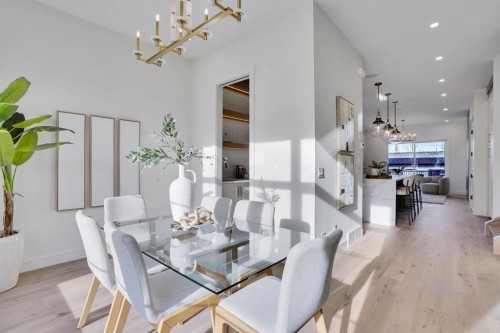 2012 35 Street Sw, Calgary, AB - Indoor Photo Showing Dining Room