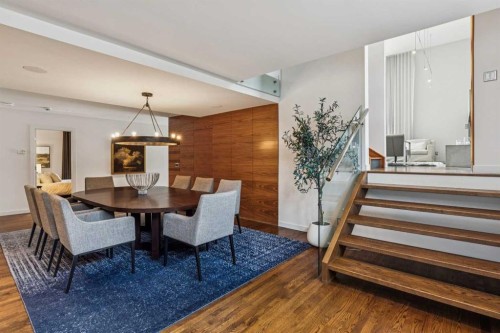 3905 Edison Crescent Sw, Calgary, AB - Indoor Photo Showing Dining Room