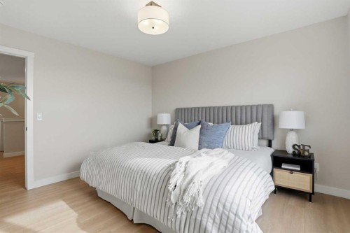 85 Wild Rose Way Se, Calgary, AB - Indoor Photo Showing Bedroom