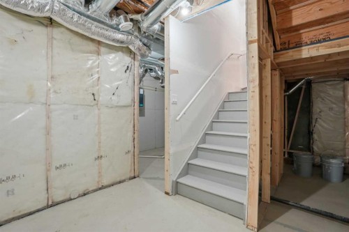 85 Wild Rose Way Se, Calgary, AB - Indoor Photo Showing Basement