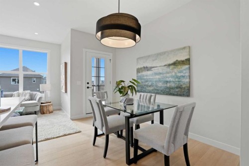 85 Wild Rose Way Se, Calgary, AB - Indoor Photo Showing Dining Room