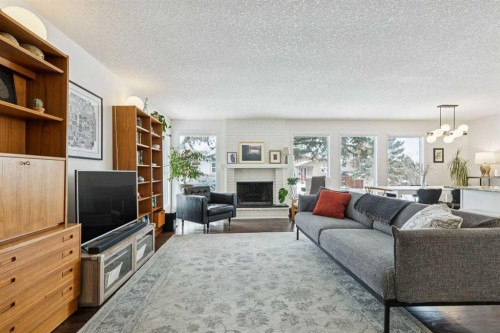 52 Beddington Circle, Calgary, AB - Indoor Photo Showing Living Room With Fireplace
